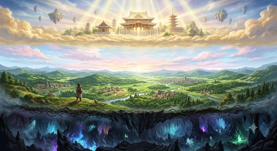 日本神話の舞台となる3つの世界
