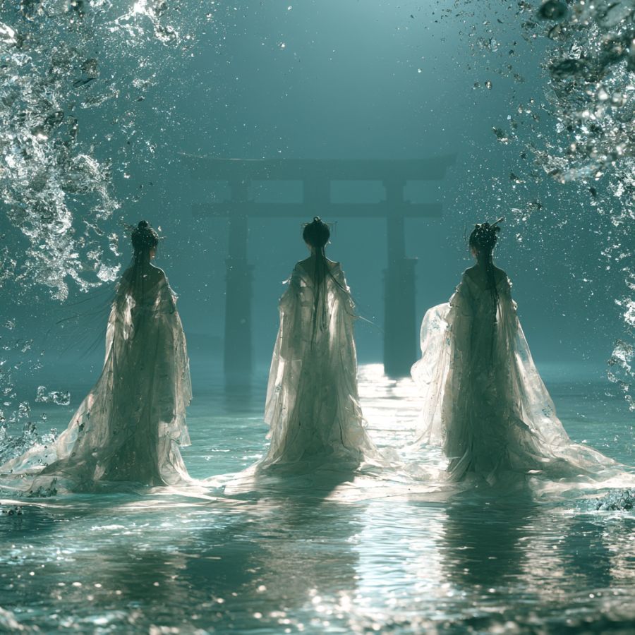 海の守護神・宗像三女神（ムナカタサンジョシン）のイメージ