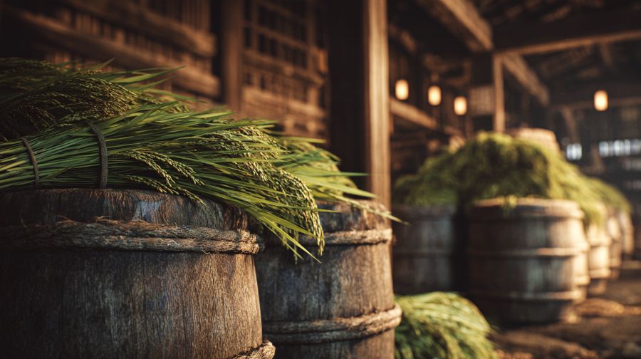 神話時代の酒造のイメージ