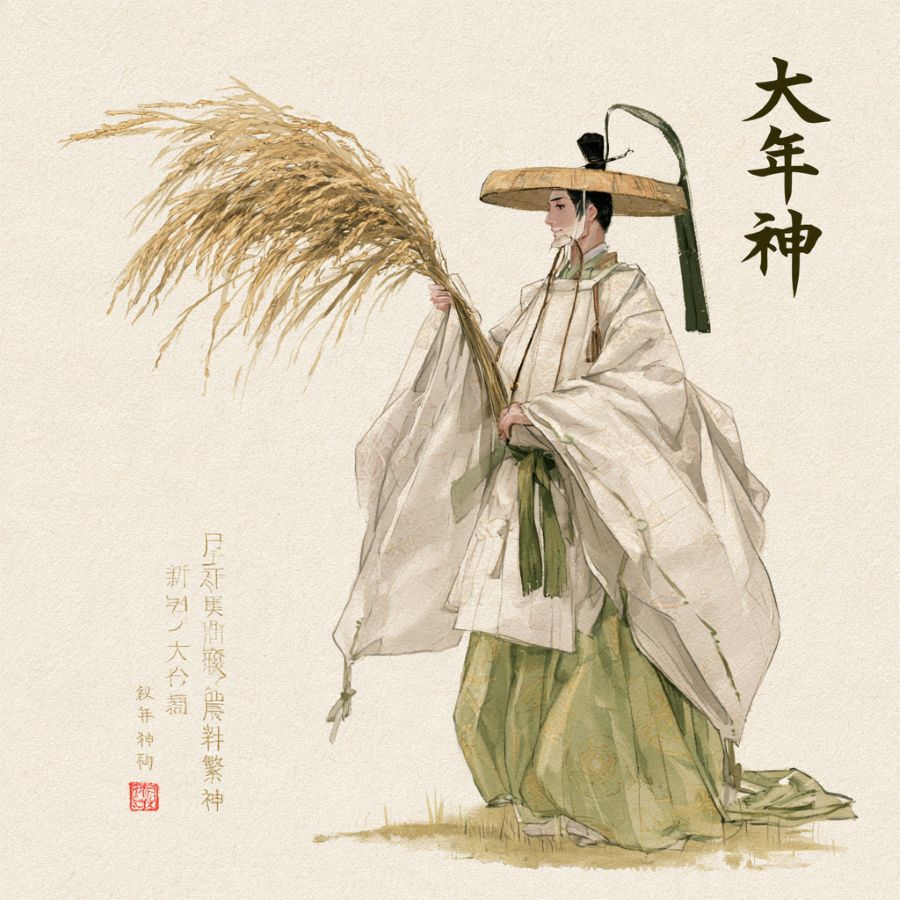 倉稲魂命の兄・大年神のイメージ